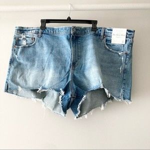 NWT Abercrombie & Fitch High Rise The Mom Short 37/24